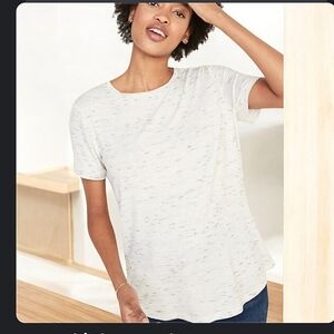 🌸Old Navy Luxe Space-Dye Crew-Neck T-Shirt for Women